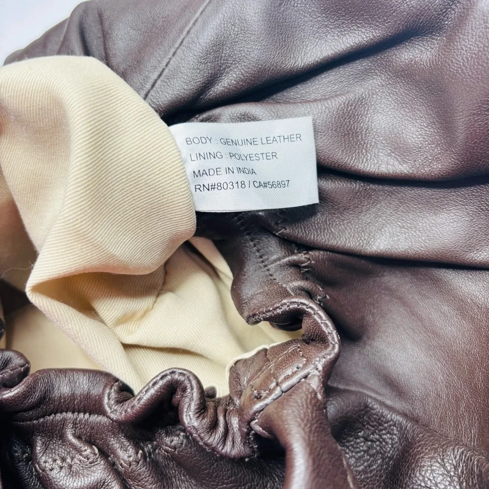 New LUCKY BRAND Chocolate Alva Hobo Shoulder Leather Bag
